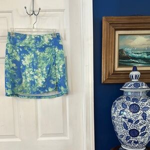 NWOT Women’s Dink Up Blue and Green Tie-Dye Athletic Pickleball Skort Size Small